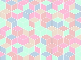 立方體PPT背景- 74091597