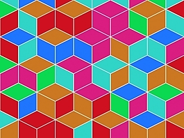 立方體PPT背景- 40877893