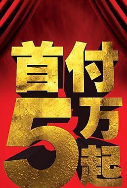 首付五萬起x展架圖片