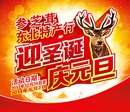 圣誕元旦宣傳海報(bào)設(shè)計(jì)