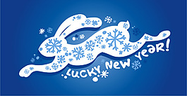 矢量雪花兔子設(shè)計(jì)