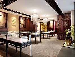 中國風(fēng)柜臺設(shè)計(jì)