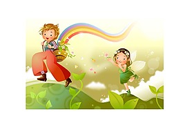 背着彩虹