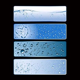 水主題banner矢量素材
