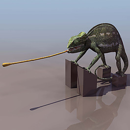 變色龍3D模型