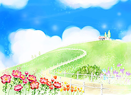 春天的田野
