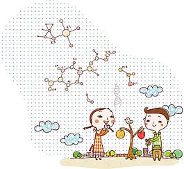 孩子和小樹