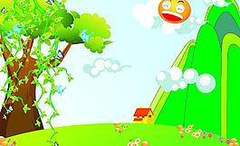 幼兒園六一背景圖片