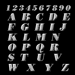 金屬字體