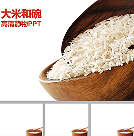 大米和碗ppt模板