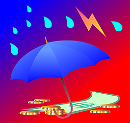 雨伞和金币