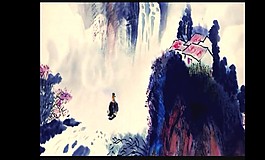 水墨画风景视频素材模板下载