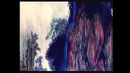 水墨畫風(fēng)景視頻素材