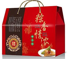 粽香情浓 粽子包装盒（展开图）图片