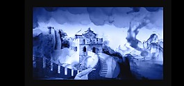 水墨長城素材下載