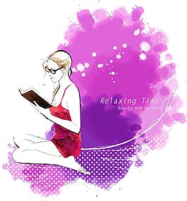 看書的女人