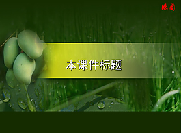 中學生物ppt模板
