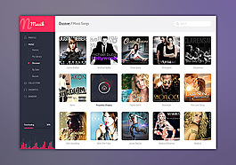 Muzik UI应用界面音乐播放器