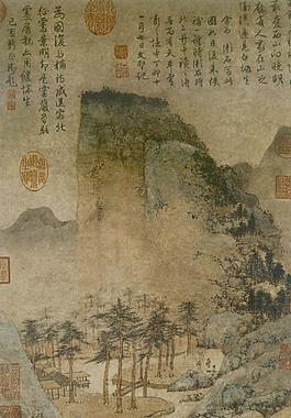 雨余春樹圖軸