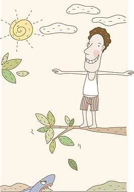 走樹枝的男人