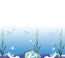 海底世界卡通風(fēng)景移門圖