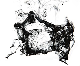 抽象中國風(fēng)水中墨