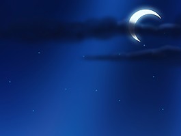 夜空藍(lán)色PPT背景圖片