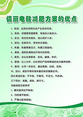 減肥展板圖片