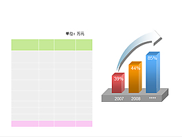 柱形圖ppt模板
