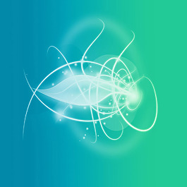 光線條綠背景素材