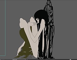 插畫美女