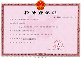稅務登記印章樣式稅務證書