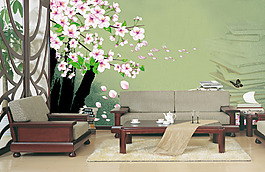 沙發(fā)背景墻