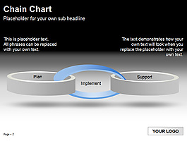 環環相扣PPT圖表