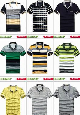 淘寶t恤衣服展示模板圖片