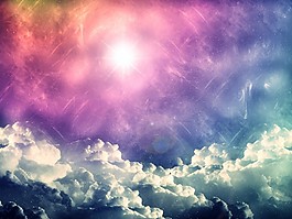 絢麗天空背景大圖