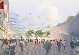 商業(yè)中心建筑效果圖圖片