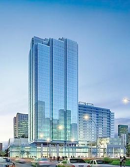 商業(yè)建筑夜景效果圖圖片