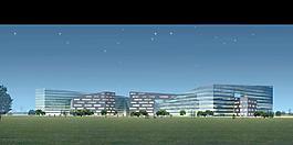 高层公建商业模型素材图片