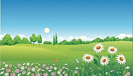草地和花