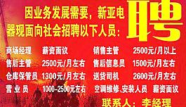 招聘海報圖片