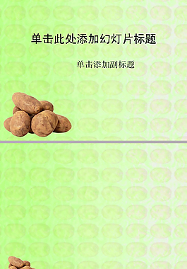土豆蔬菜ppt模板
