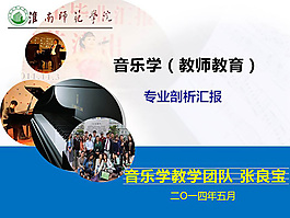 音乐学教育汇报PPT模板