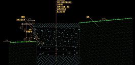 橢圓水池邊 條形石凳剖面圖片