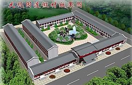 綠化效果圖圖片