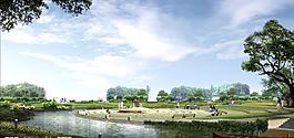 公園綠化效果圖圖片