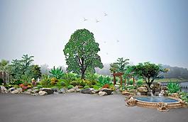 小區花園圖片
