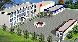 藏式建筑外觀效果圖圖片