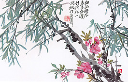 桃花   蒲華