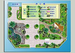 辦公樓前庭院園林景觀圖片